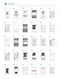 Dark / Light wireframe : Dark and white wireframes for app