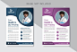 Vector corporate business flyer template