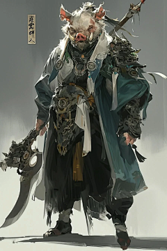 一枚小男孩采集到山精树怪