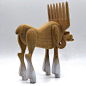 concept concept art conceptual moose sculpture wood wood art