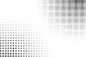 Free vector flat design black and white halftone background