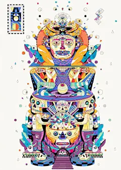 脸谱插画 | 法国 Yo Az ​​​​