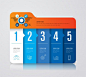 Premium Vector | 5 steps business infographic elements for the presentation