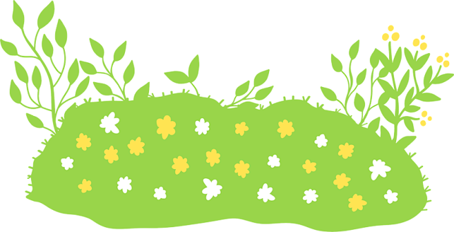草坪卡通涂鸦png免抠图