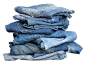 衣服,休闲装,外衣,牛仔裤,蓝色_157695721_Heap of jeans before laundry._创意图片_Getty Images China