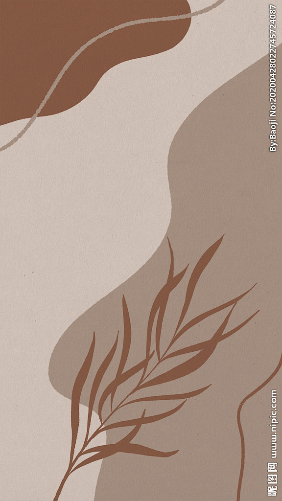 ins风配色手绘插画图案纹理
