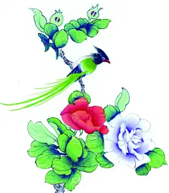 牡丹花鸟画   - 源文件下载【酷图网】牡丹花鸟画,牡丹,花鸟画,牡丹花鸟国画,国画牡丹,国画花鸟,手绘牡丹花鸟,手绘牡丹,手绘花鸟,花开富贵,工笔花鸟画,