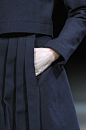 Knife Pleats - structured simplicity; skirt close up; fashion details // Yohji Yamamoto