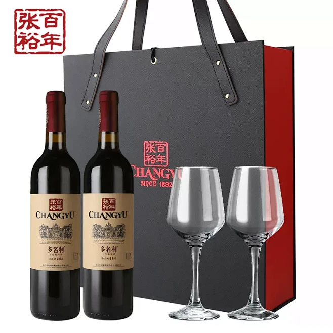 【张裕官方】多名利赤霞珠干红葡萄酒红酒双支礼盒海边葡萄园旗舰-tmall.com天猫-花瓣网