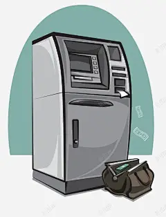 手绘ATM机图标