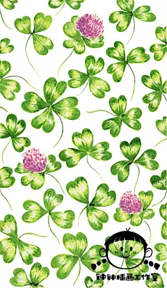 三叶草 | 钟钟插画工作室 - 原创作品 - 涂鸦王国插画