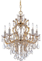 Crystorama-4435-Maria Theresa - Five Light Chandelier traditional-chandeliers