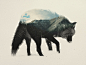 Double Exposure Animal Portraits by Andreas Lieby Christopher Jobson