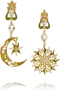 Percossi Papi - 多种宝石镀金耳坠 : 搭扣式，佩戴须有耳洞
 米珠产地：印度
 限量发售
 产地：意大利