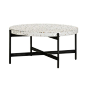 Jaque Terrazzo Coffee Table - White - Matt Blatt