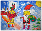 圣诞节幼儿绘画图片-我的圣诞袜 - 5068儿童网