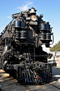 Union Pacific Steam Engine # 9000 - Only one type of this 4-12-2 steam engine was built: the Union Pacific Railroad's 9000-series or class of locomotives. ALCO had obtained permission to use the conjugated valve gear invented by Sir Nigel Gresley. This sy