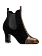 Louis Vuitton 路易·威登 女士黑色天鹅绒棉小山羊皮REVIVAL踝靴483235（法国直发）￥9150