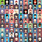 Set of 1.000 Avatars : Set of avatars