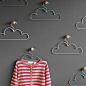 Tea Pea cloud hangers//