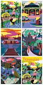 Cambodia / Travesias Magazine : 5 illustrations I made about Cambodia for Travesías Magazine