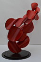 Original Abstract Sculpture by Nick Moran | Abstract Art on Steel | 'Rhythm'