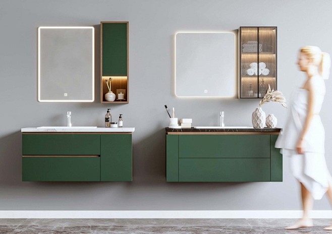 现代浴室柜组合-室内设计-拓者设计吧
