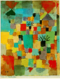 作　　者：保罗·克利 - paul klee
作品名称：Southern (Tunisian) gardens
作品年代：1919