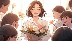 人物教师老师手绘节日卡通形象插画