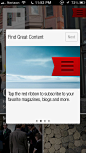 Flipboard社交杂志应用引导页设计_用户指引手机界面_黄蜂网