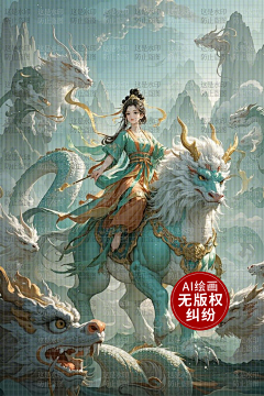 AI版权图库采集到【原创】古风女 仙侠