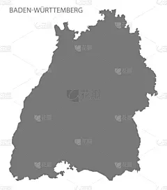 巴登,德国,灰色,现代,绘画插图,城市,办公室,剪影