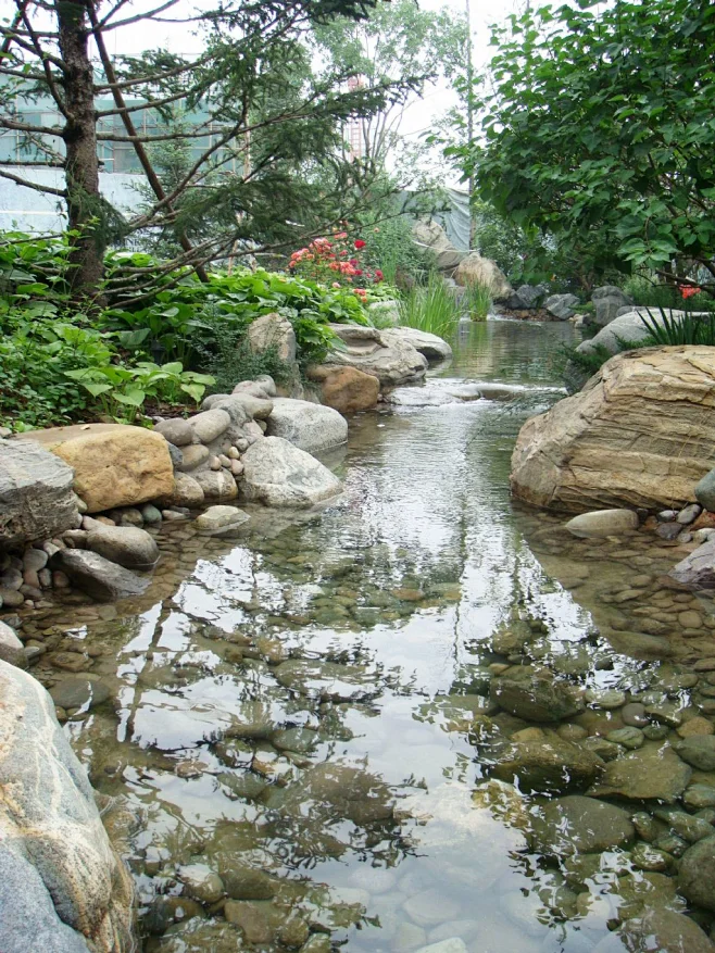 龙湖北京滟澜山溪流景观-花瓣网