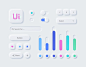 适用于Figma的免费Neumorphism UI套件