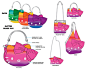 Hello Kitty Hand Bags : Design hand bags based on current trends in fashion under the Sanrio® ©Hello Kitty license. Designing these lines was a lot of fun to have the creative freedom of NOT using the usual provided style guides.