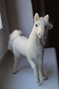 Hey, I found this really awesome Etsy listing at http://www.etsy.com/listing/129738608/hand-made-needle-felted-white-horse