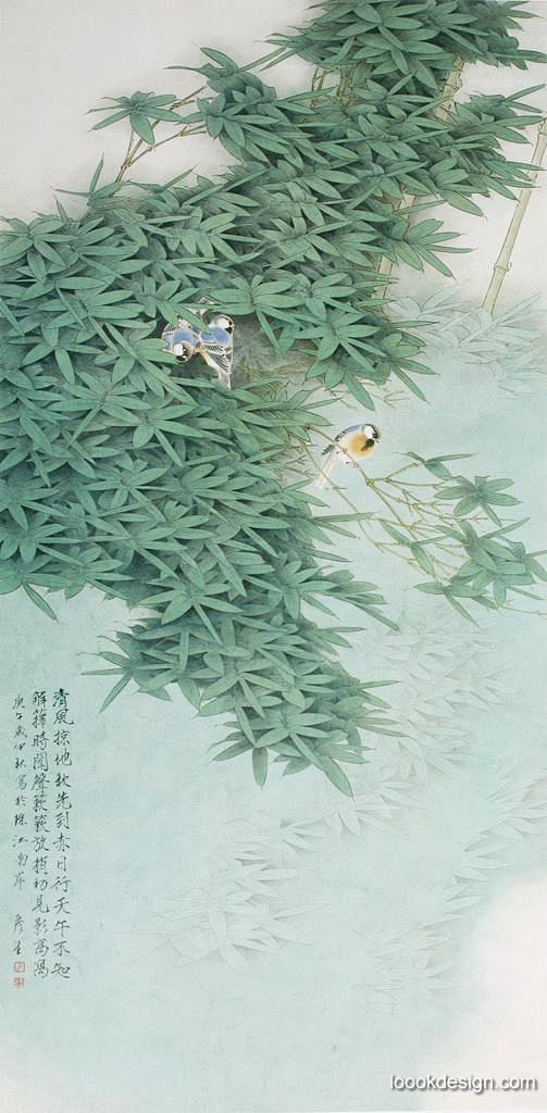 #软装# #装饰画##工笔画# #软装设...