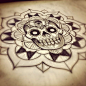 #Skull mandala design. #tattoo