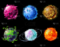 幻想,太空,行星,彩色图片,格子烤肉,紫色,图像,不明飞行物,外星人,联系
