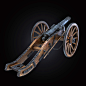 Field Cannon 18th century, Vladimir Manzenko : 18th century Field Cannon 3d model. UV Unwrap: Headus UVLayout.
You can purchase it:
http://www.turbosquid.com/3d-models/3d-model-field-cannon/942607