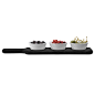 Buy LSA International Paddle Bowl Set & Black Beech Paddle | Amara : Bring sophisticated style to your home with this Paddle Bowl Set and Black Beech Paddle from LSA International. Bringing a chic touch to social occasions this set includes a beautifu