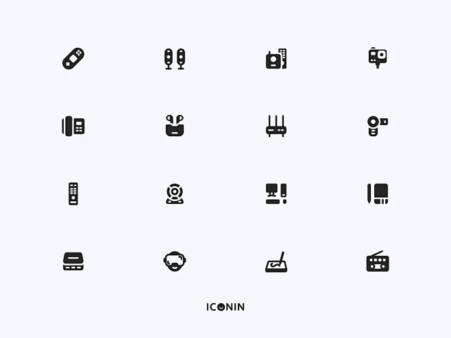 Electronic Device Icons Set by Rizky Ramadhana for Caraka on Dribbble-花瓣网