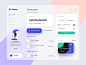 Finpay Dashboard UI | Banking ux financial app dashboard ui payment banking gradient design dribbble minimal dashboard ui