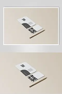 商务风名片VI样机效果图