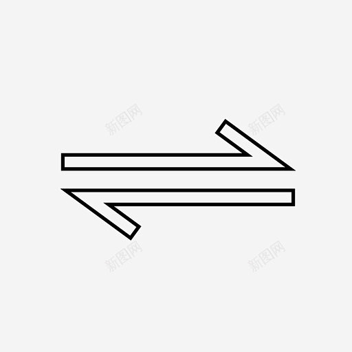 反向补充可逆图标 icon 标识 标志 UI图标 设计图片 免费下载 页面网页 平面电商 创意素材