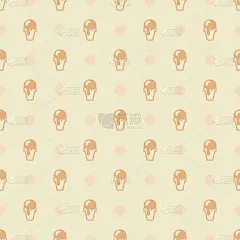 冰淇淋图案无缝背景