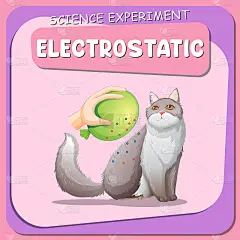 静电科学实验海报