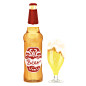 花瓣素材_手绘酒水类贴纸-啤酒_33957774