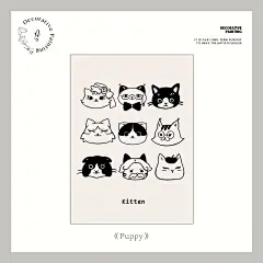 努高 狗狗猫猫大头照装饰画卡通动物卧室房间桌面ins挂画落地摆画-tmall.com天猫