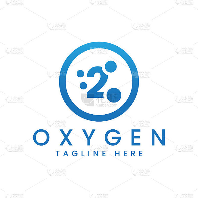 现代氧矢量标志设计